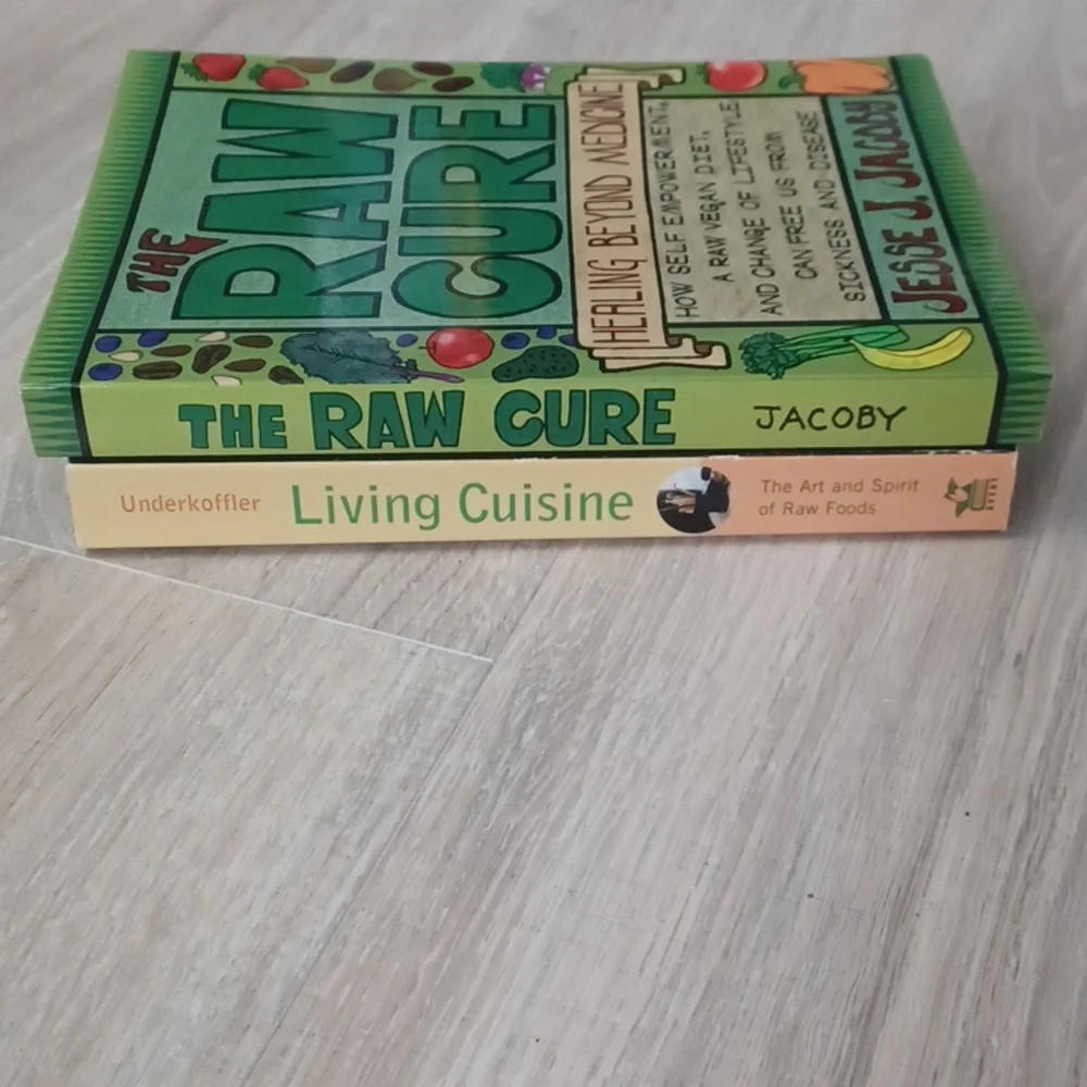 Raw Vegan Cookbook Bundle: Living Cuisine & The Raw Cure Vegan recipes